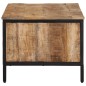 vidaXL Couchtisch 80x50x40 cm Raues Massivholz Mango vidaXL Couchtisch 80x50x40 cm Raues Massivholz Mango
