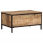vidaXL Couchtisch 80x50x40 cm Raues Massivholz Mango vidaXL Couchtisch 80x50x40 cm Raues Massivholz Mango