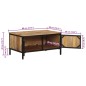 vidaXL Couchtisch 80x50x40 cm Raues Massivholz Mango vidaXL Couchtisch 80x50x40 cm Raues Massivholz Mango