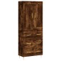Highboard Räuchereiche 69,5x34x180 cm Holzwerkstoff Highboard Räuchereiche 69,5x34x180 cm Holzwerkstoff
