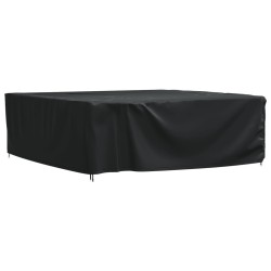 Gartenmöbel-Abdeckung Schwarz 260x260x90 cm Wasserdicht 420D