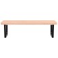 vidaXL Waschbeckenregal Wandmontage Stahl und Massivholz Buche vidaXL Waschbeckenregal Wandmontage Stahl und Massivholz Buche