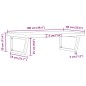vidaXL Waschbeckenregal Wandmontage Stahl und Massivholz Buche vidaXL Waschbeckenregal Wandmontage Stahl und Massivholz Buche