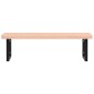 vidaXL Waschbeckenregal Wandmontage Stahl und Massivholz Buche vidaXL Waschbeckenregal Wandmontage Stahl und Massivholz Buche