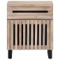vidaXL Nachttisch Weiß 50x34x60 cm Massivholz Mango vidaXL Nachttisch Weiß 50x34x60 cm Massivholz Mango