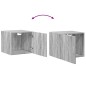 vidaXL Wandschrank Grau Sonoma 45x42,5x40 cm Holzwerkstoff vidaXL Wandschrank Grau Sonoma 45x42,5x40 cm Holzwerkstoff