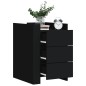 vidaXL Nachttisch Schwarz 45x50x65 cm Holzwerkstoff vidaXL Nachttisch Schwarz 45x50x65 cm Holzwerkstoff