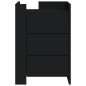 vidaXL Nachttisch Schwarz 45x50x65 cm Holzwerkstoff vidaXL Nachttisch Schwarz 45x50x65 cm Holzwerkstoff
