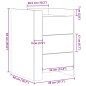 vidaXL Nachttisch Schwarz 45x50x65 cm Holzwerkstoff vidaXL Nachttisch Schwarz 45x50x65 cm Holzwerkstoff