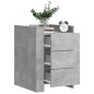 vidaXL Nachttisch Betongrau 45x50x65 cm Holzwerkstoff vidaXL Nachttisch Betongrau 45x50x65 cm Holzwerkstoff