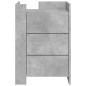 vidaXL Nachttisch Betongrau 45x50x65 cm Holzwerkstoff vidaXL Nachttisch Betongrau 45x50x65 cm Holzwerkstoff