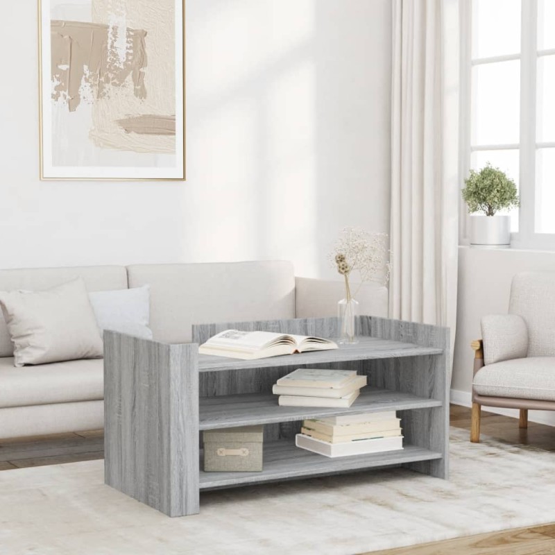 vidaXL Couchtisch Grau Sonoma 100x50x50 cm Holzwerkstoff vidaXL Couchtisch Grau Sonoma 100x50x50 cm Holzwerkstoff