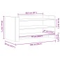 vidaXL Couchtisch Grau Sonoma 100x50x50 cm Holzwerkstoff vidaXL Couchtisch Grau Sonoma 100x50x50 cm Holzwerkstoff