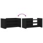 vidaXL Couchtisch Schwarz 100x50x50 cm Holzwerkstoff vidaXL Couchtisch Schwarz 100x50x50 cm Holzwerkstoff