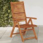 vidaXL Gartenstühle 2 Stk. Klappbar Verstellbar Massivholz Akazie vidaXL Gartenstühle 2 Stk. Klappbar Verstellbar Massivholz Akazie