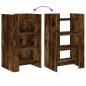 vidaXL Sideboard Räuchereiche 45x35x75 cm Holzwerkstoff vidaXL Sideboard Räuchereiche 45x35x75 cm Holzwerkstoff