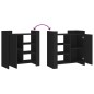 vidaXL Sideboard Schwarz 73,5x35x75 cm Holzwerkstoff vidaXL Sideboard Schwarz 73,5x35x75 cm Holzwerkstoff