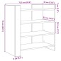 vidaXL Sideboard Grau Sonoma 73,5x35x75 cm Holzwerkstoff vidaXL Sideboard Grau Sonoma 73,5x35x75 cm Holzwerkstoff