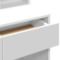 vidaXL Schminktisch mit Spiegel Weiß 80x41x144,5 cm vidaXL Schminktisch mit Spiegel Weiß 80x41x144,5 cm