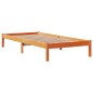 vidaXL Massivholzbett mit Kopfteil Wachsbraun 75x190 cm Kiefer vidaXL Massivholzbett mit Kopfteil Wachsbraun 75x190 cm Kiefer