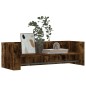 vidaXL Wandregal Räuchereiche 100x35x30,5 cm Holzwerkstoff vidaXL Wandregal Räuchereiche 100x35x30,5 cm Holzwerkstoff