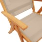 vidaXL Gartenstühle 8 Stk. Klappbar Massivholz Akazie und Textilene vidaXL Gartenstühle 8 Stk. Klappbar Massivholz Akazie und Textilene