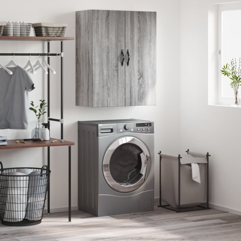 Wandschrank Grau Sonoma 69,5x34x90 cm Holzwerkstoff Wandschrank Grau Sonoma 69,5x34x90 cm Holzwerkstoff