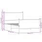 vidaXL Metallbett ohne Matratze Räuchereiche 100x190 cm vidaXL Metallbett ohne Matratze Räuchereiche 100x190 cm