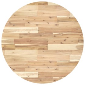 vidaXL Tischplatte Rund Ø80x2 cm Massivholz Akazie