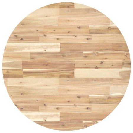 vidaXL Tischplatte Rund Ø80x2 cm Massivholz Akazie