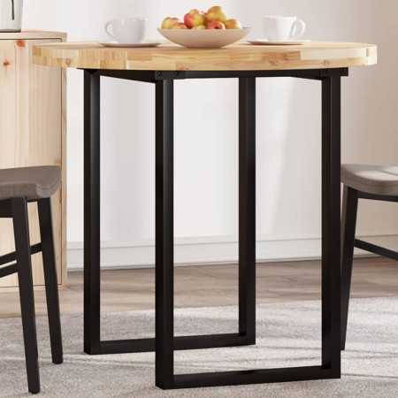 vidaXL Tischplatte Rund Ø80x4 cm Massivholz Akazie