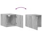 vidaXL Wandschrank Grau Sonoma 40x42,5x40 cm Holzwerkstoff vidaXL Wandschrank Grau Sonoma 40x42,5x40 cm Holzwerkstoff