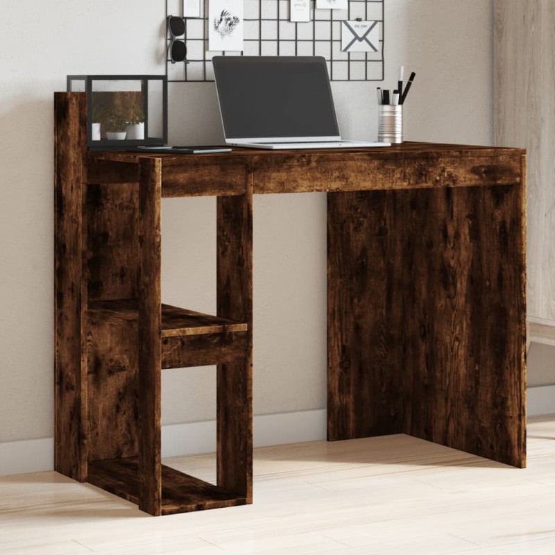 vidaXL Schreibtisch Räuchereiche 103,5x56,5x94 cm Holzwerkstoff vidaXL Schreibtisch Räuchereiche 103,5x56,5x94 cm Holzwerkstoff
