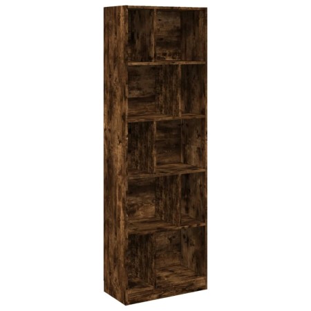 vidaXL Bücherregal Räuchereiche 57x28,5x174 cm Holzwerkstoff