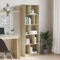 vidaXL Bücherregal Sonoma-Eiche 57x28,5x174 cm Holzwerkstoff vidaXL Bücherregal Sonoma-Eiche 57x28,5x174 cm Holzwerkstoff
