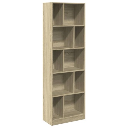 vidaXL Bücherregal Sonoma-Eiche 57x28,5x174 cm Holzwerkstoff