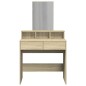 vidaXL Schminktisch mit Spiegel Sonoma-Eiche 80x41x144,5 cm vidaXL Schminktisch mit Spiegel Sonoma-Eiche 80x41x144,5 cm
