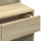 vidaXL Schminktisch mit Spiegel Sonoma-Eiche 80x41x144,5 cm vidaXL Schminktisch mit Spiegel Sonoma-Eiche 80x41x144,5 cm