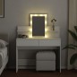 vidaXL Schminktisch mit LED-Beleuchtung Weiß 100x40x130 cm vidaXL Schminktisch mit LED-Beleuchtung Weiß 100x40x130 cm