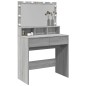 vidaXL Schminktisch mit LED-Beleuchtung Grau Sonoma 80x41x134,5 cm vidaXL Schminktisch mit LED-Beleuchtung Grau Sonoma 80x41x134,5 cm
