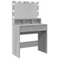 vidaXL Schminktisch mit LED-Beleuchtung Grau Sonoma 80x41x134,5 cm vidaXL Schminktisch mit LED-Beleuchtung Grau Sonoma 80x41x134,5 cm