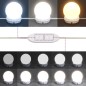 vidaXL Schminktisch mit LED-Beleuchtung Grau Sonoma 80x41x134,5 cm vidaXL Schminktisch mit LED-Beleuchtung Grau Sonoma 80x41x134,5 cm