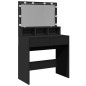 vidaXL Schminktisch mit LED-Beleuchtung Schwarz 80x41x134,5 cm vidaXL Schminktisch mit LED-Beleuchtung Schwarz 80x41x134,5 cm