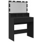 vidaXL Schminktisch mit LED-Beleuchtung Schwarz 80x41x134,5 cm vidaXL Schminktisch mit LED-Beleuchtung Schwarz 80x41x134,5 cm