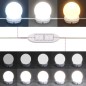 vidaXL Schminktisch mit LED-Beleuchtung Weiß 100x40x130 cm vidaXL Schminktisch mit LED-Beleuchtung Weiß 100x40x130 cm