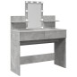 vidaXL Schminktisch mit LED-Beleuchtung Betongrau 100x40x130 cm vidaXL Schminktisch mit LED-Beleuchtung Betongrau 100x40x130 cm