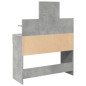 vidaXL Schminktisch mit LED-Beleuchtung Betongrau 100x40x130 cm vidaXL Schminktisch mit LED-Beleuchtung Betongrau 100x40x130 cm
