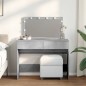 vidaXL Schminktisch mit LED-Beleuchtung Betongrau 100x40x120 cm vidaXL Schminktisch mit LED-Beleuchtung Betongrau 100x40x120 cm