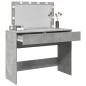 vidaXL Schminktisch mit LED-Beleuchtung Betongrau 100x40x120 cm vidaXL Schminktisch mit LED-Beleuchtung Betongrau 100x40x120 cm