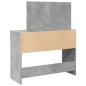 vidaXL Schminktisch mit LED-Beleuchtung Betongrau 100x40x120 cm vidaXL Schminktisch mit LED-Beleuchtung Betongrau 100x40x120 cm
